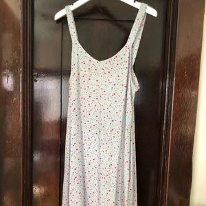 Blue Floral Sleeveless Christy Dawn Dress - M/L